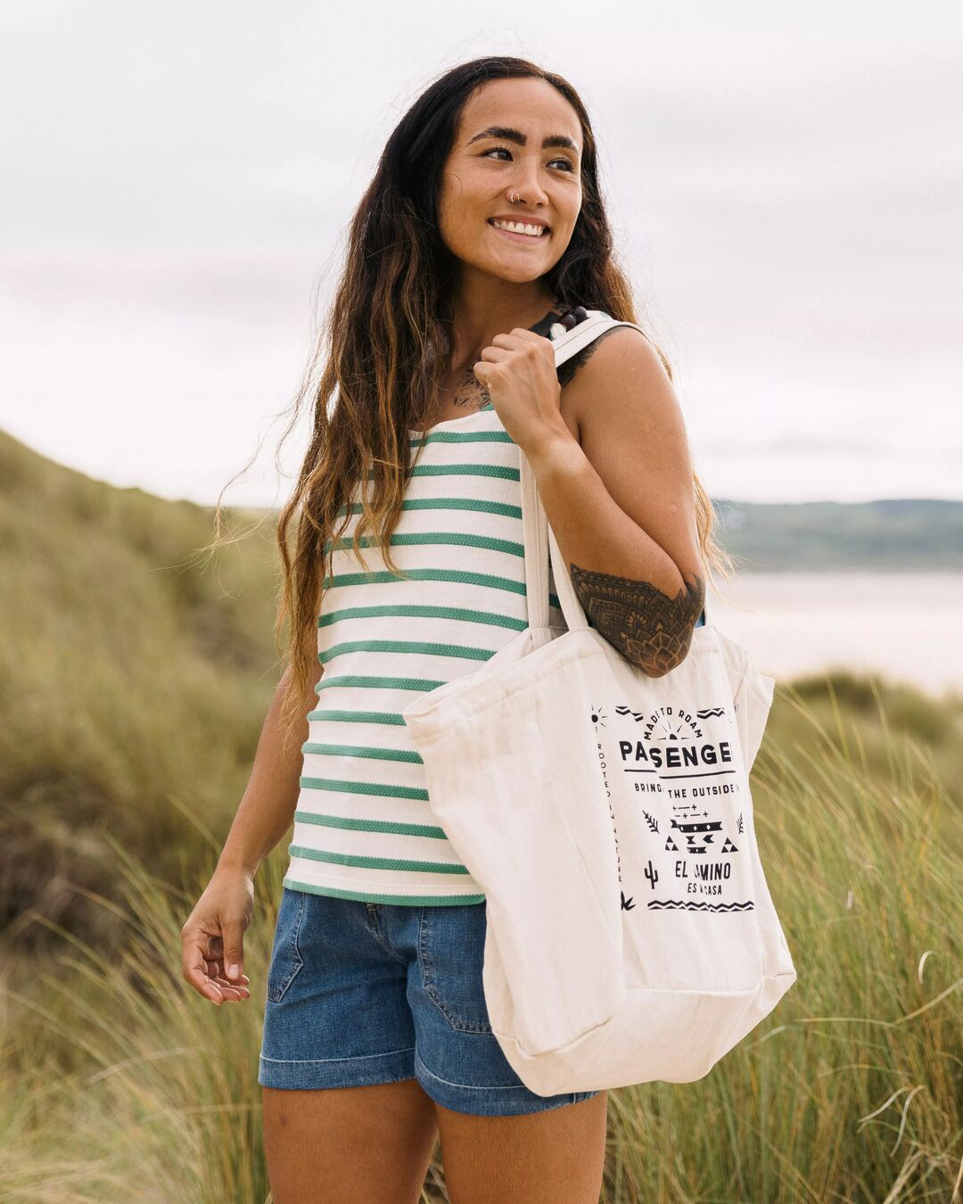 Sunrise Organic Tote Bag Off White El Camino – Passenger