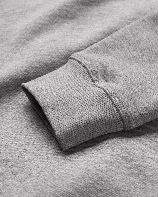 Heritage Recycled Cotton Sweatshirt - Dark Grey Marl
