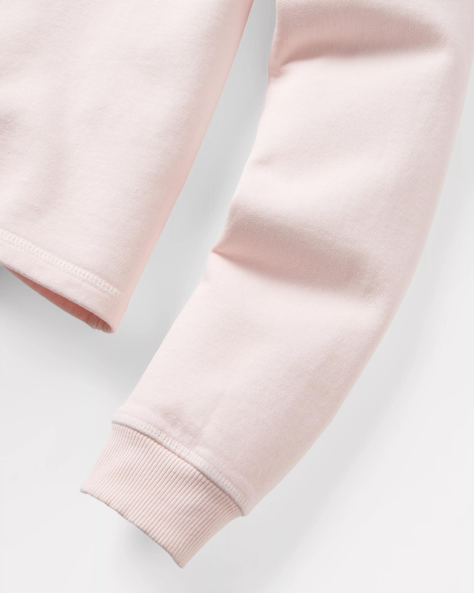 Remote Recycled Cotton Sweatshirt - Barely Pink
