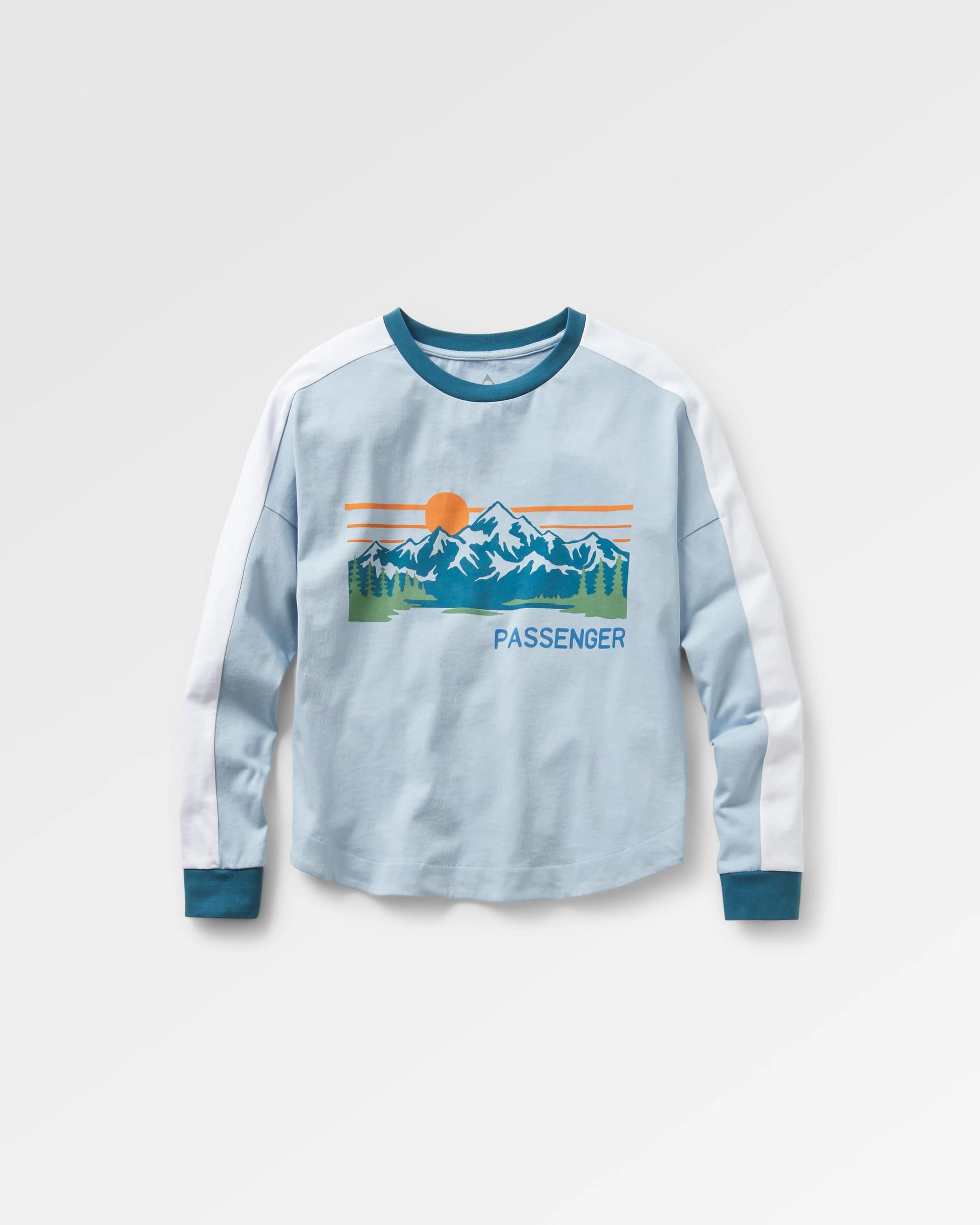 Hilltop Organic Cotton LS T-Shirt - Blue Fog