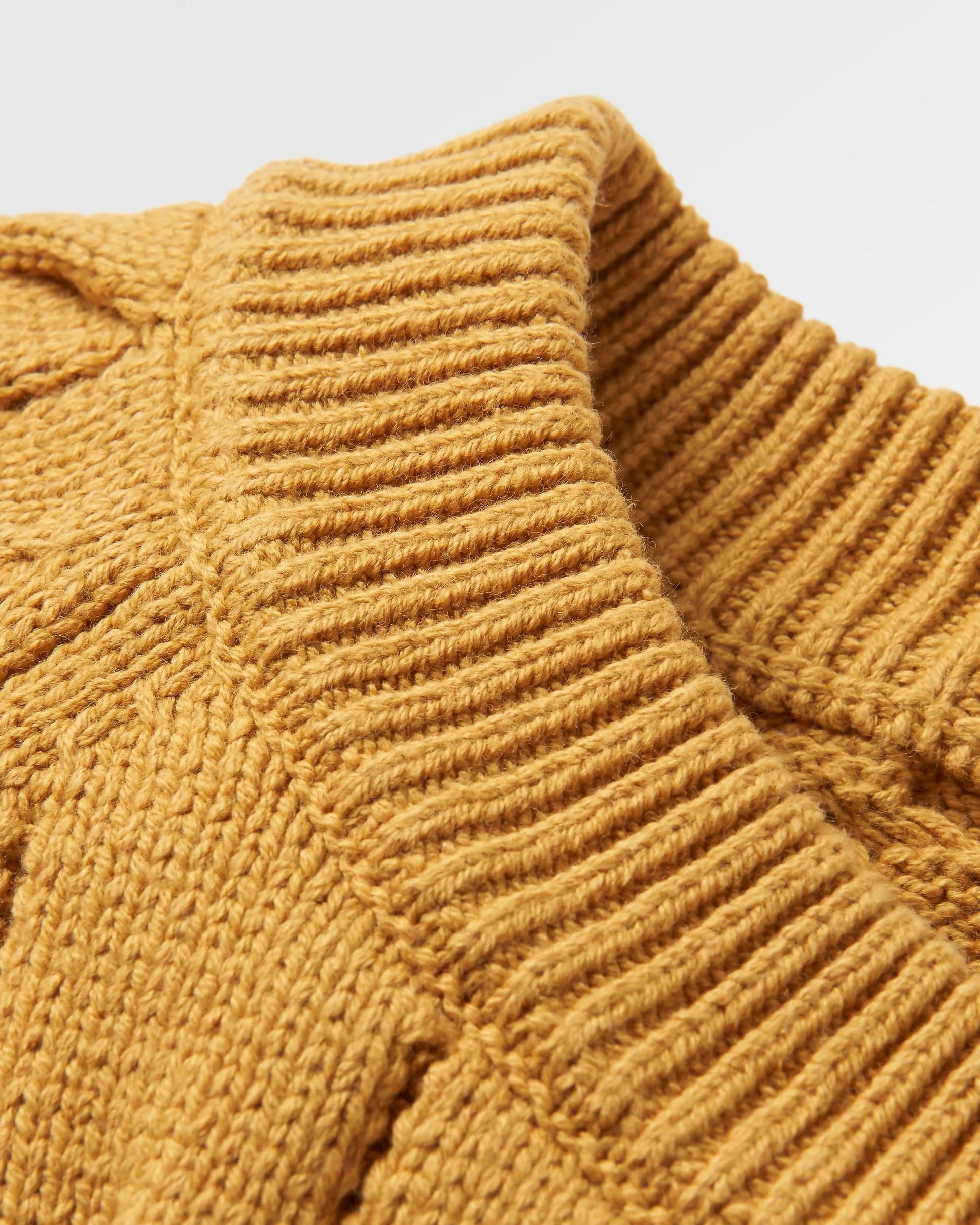 Comfort Organic Knitted Jumper - Mustard Gold