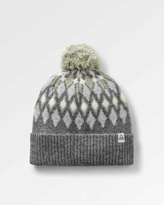 Snowdrop Recycled Bobble Hat - Grey Marl