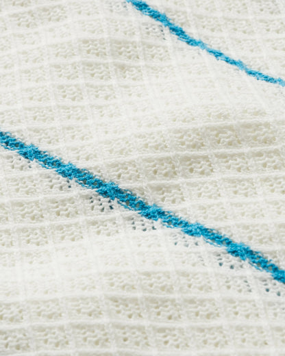 Migrate Organic Knitted Jumper - Blue Pool Stripe