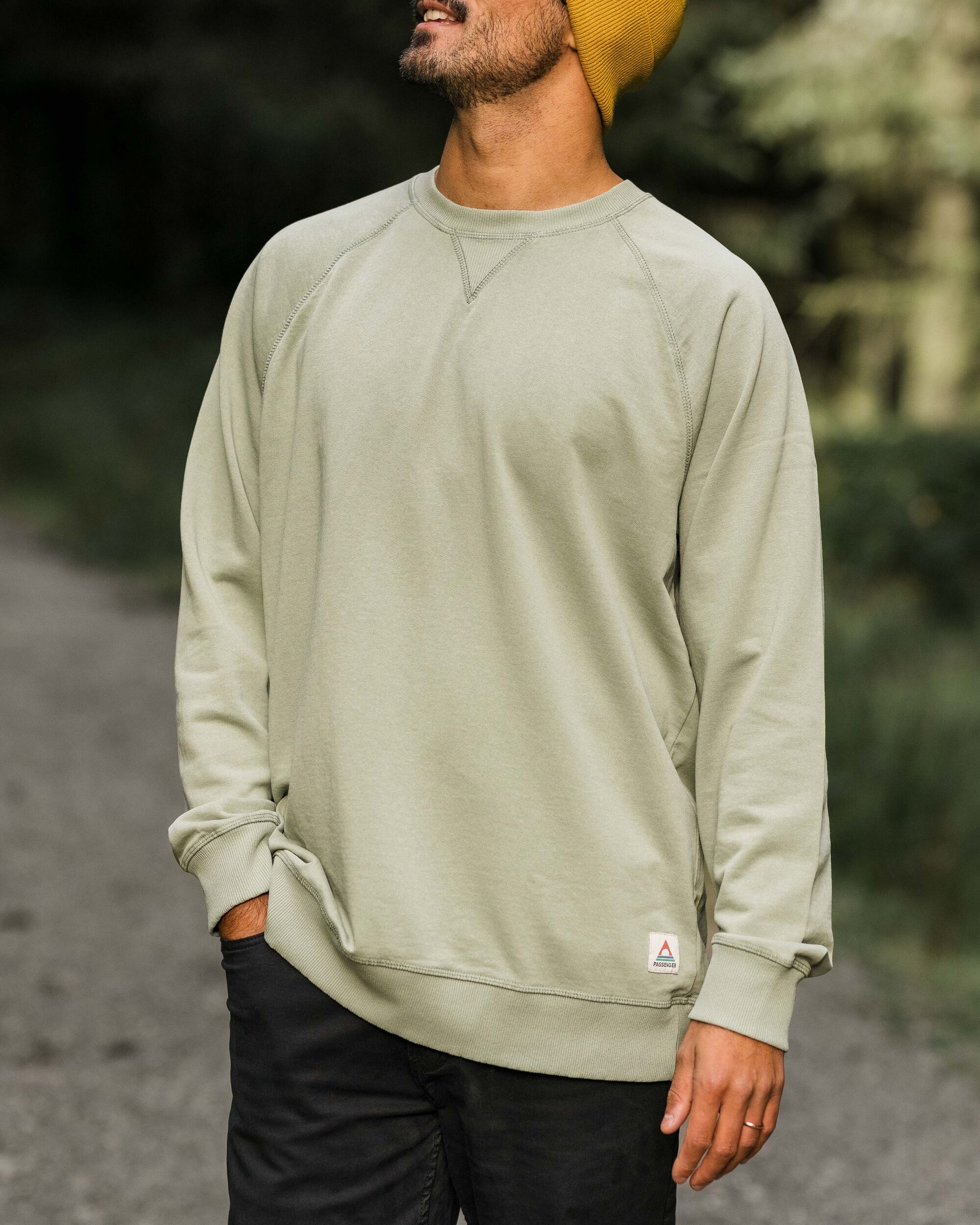 Heritage Recycled Cotton Sweatshirt - Pistachio