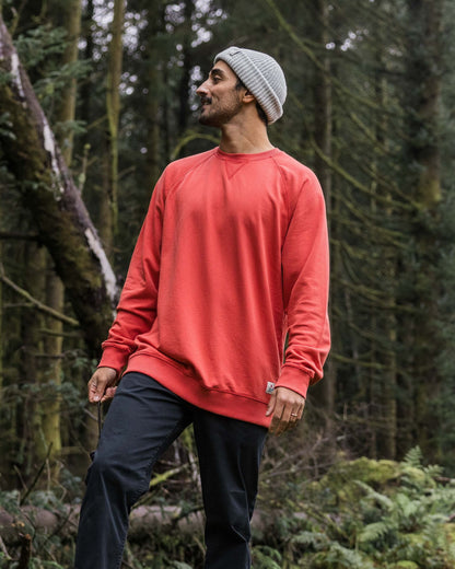 Heritage Recycled Cotton Sweatshirt - Cardinal