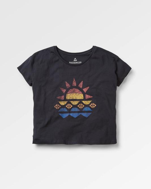 Sunray Recycled Cotton T-Shirt - Black