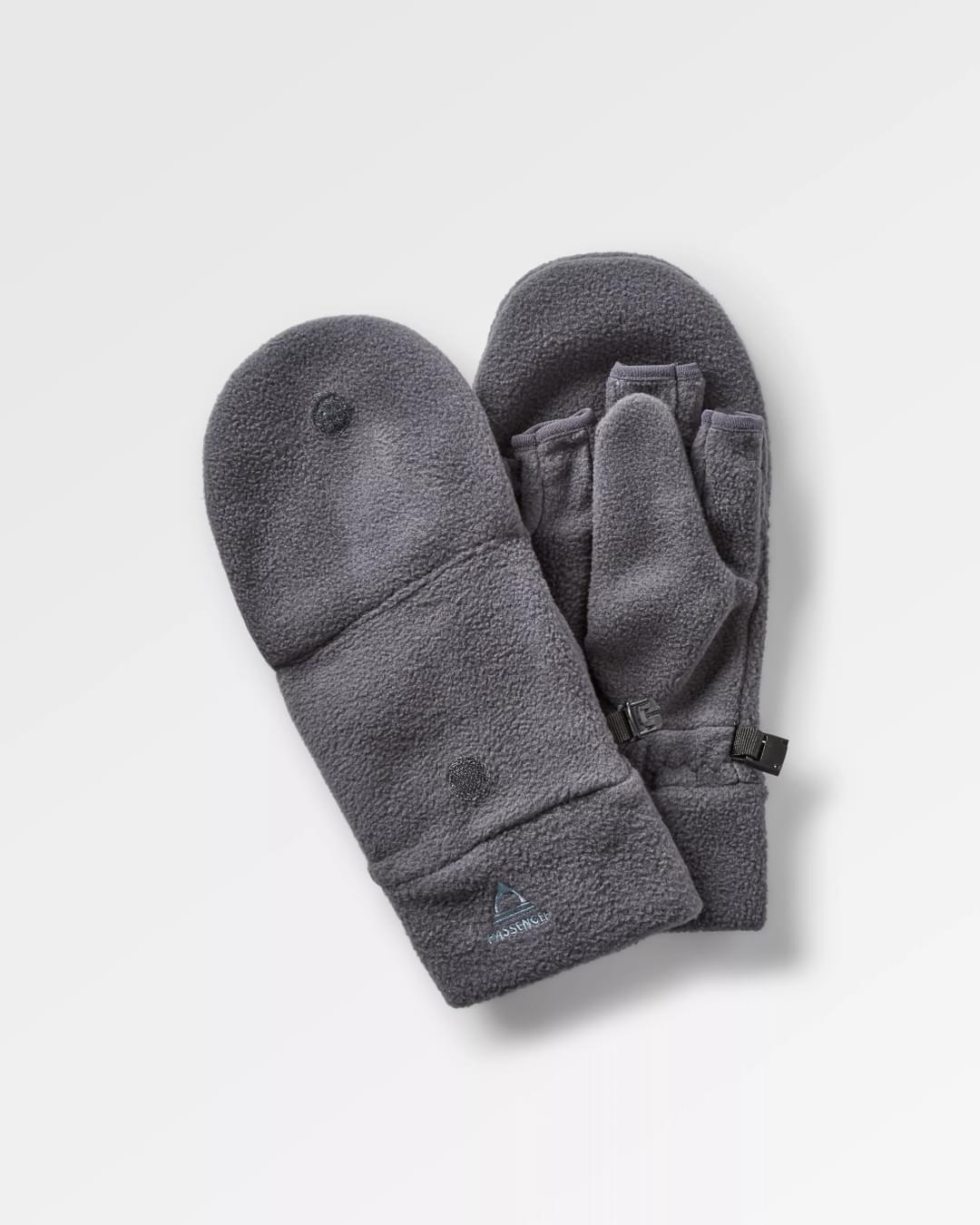 Stem Recycled Polar Convertible Mittens - Charcoal
