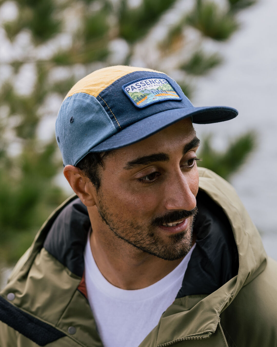 Male_Love The Wild Recycled Cotton 5 Panel Cap - Multi