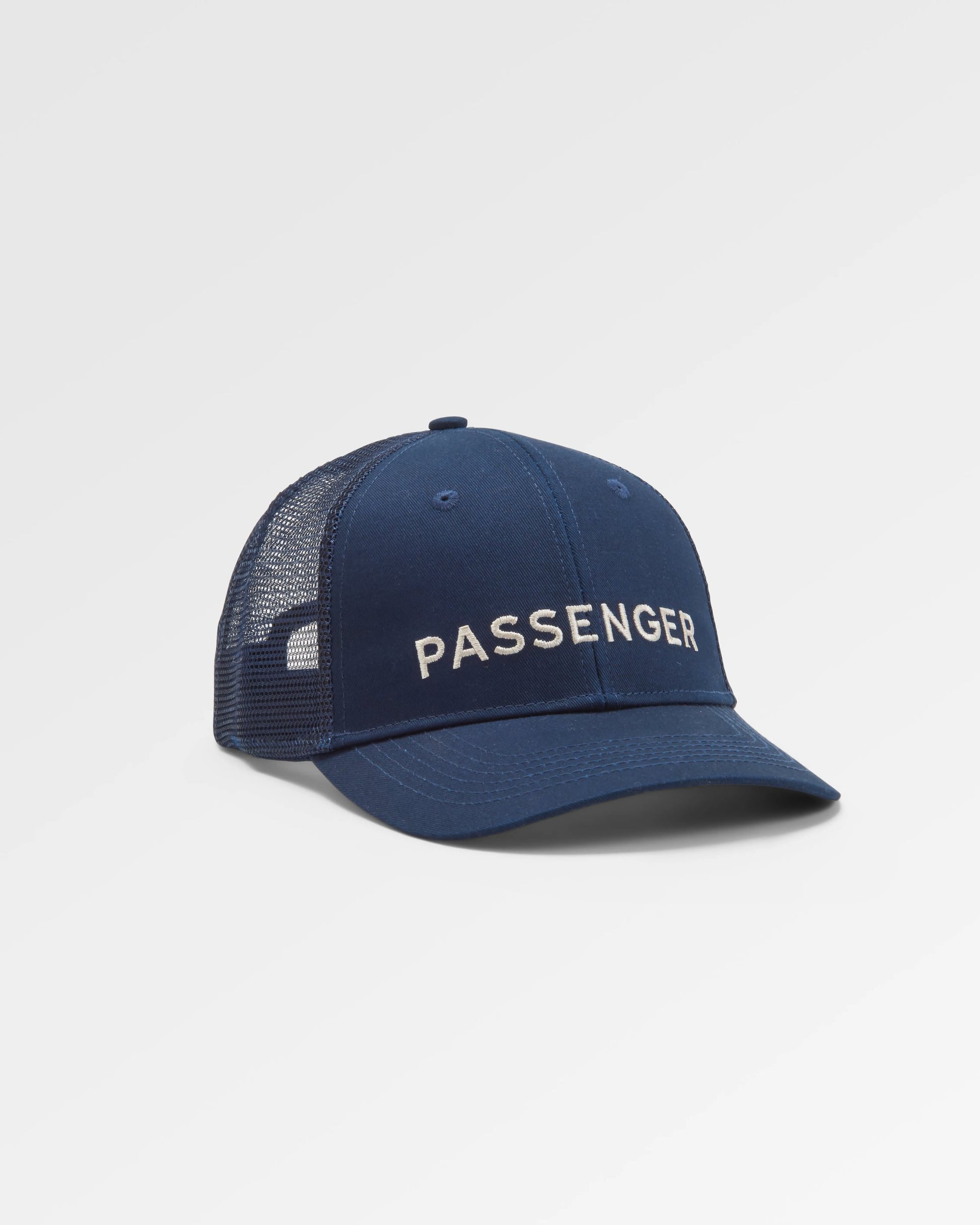 Passenger Recycled Cotton Trucker Cap - Rich Navy