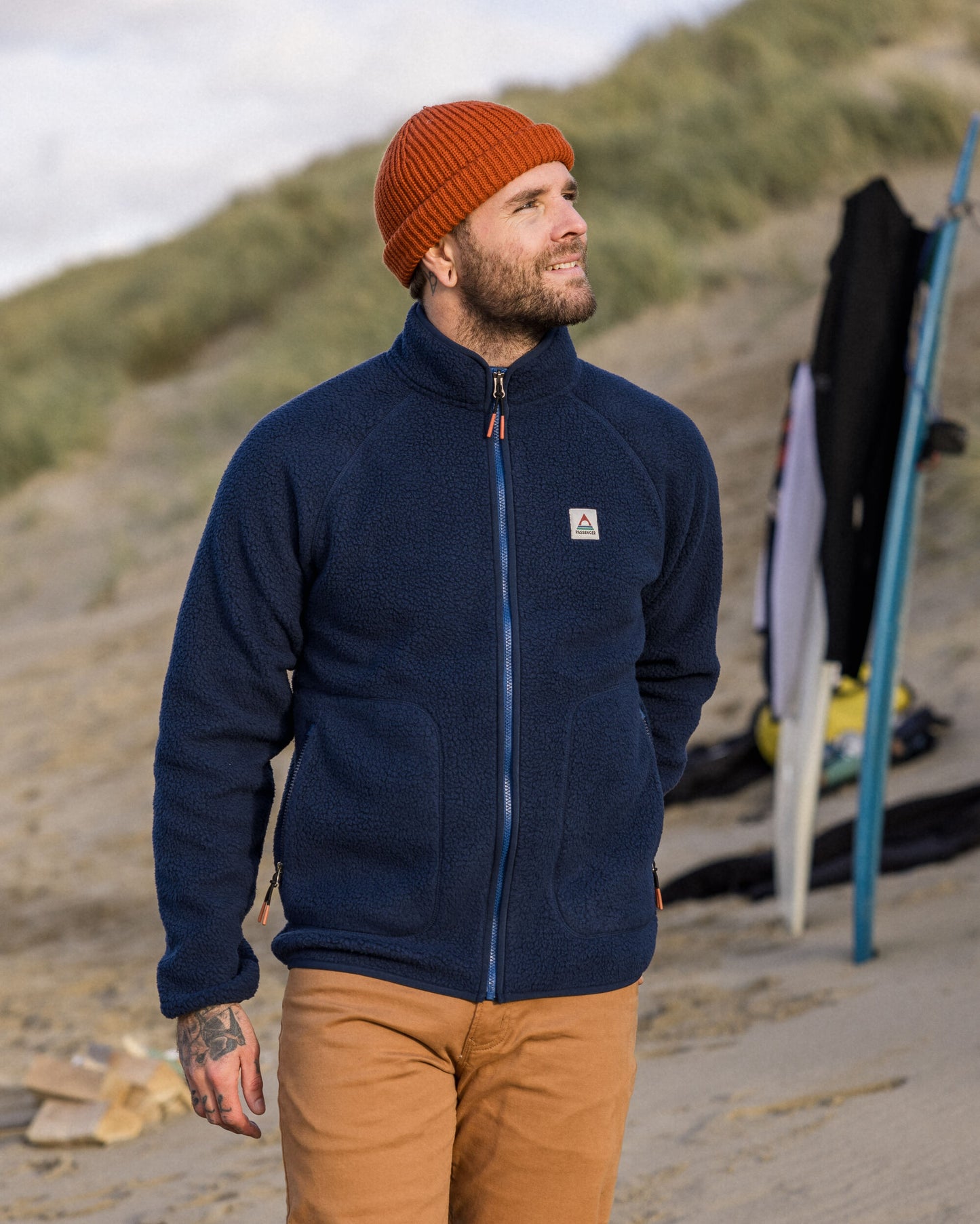 Tripper 2.0 Full Zip Recycled Sherpa Fleece - Rich Navy