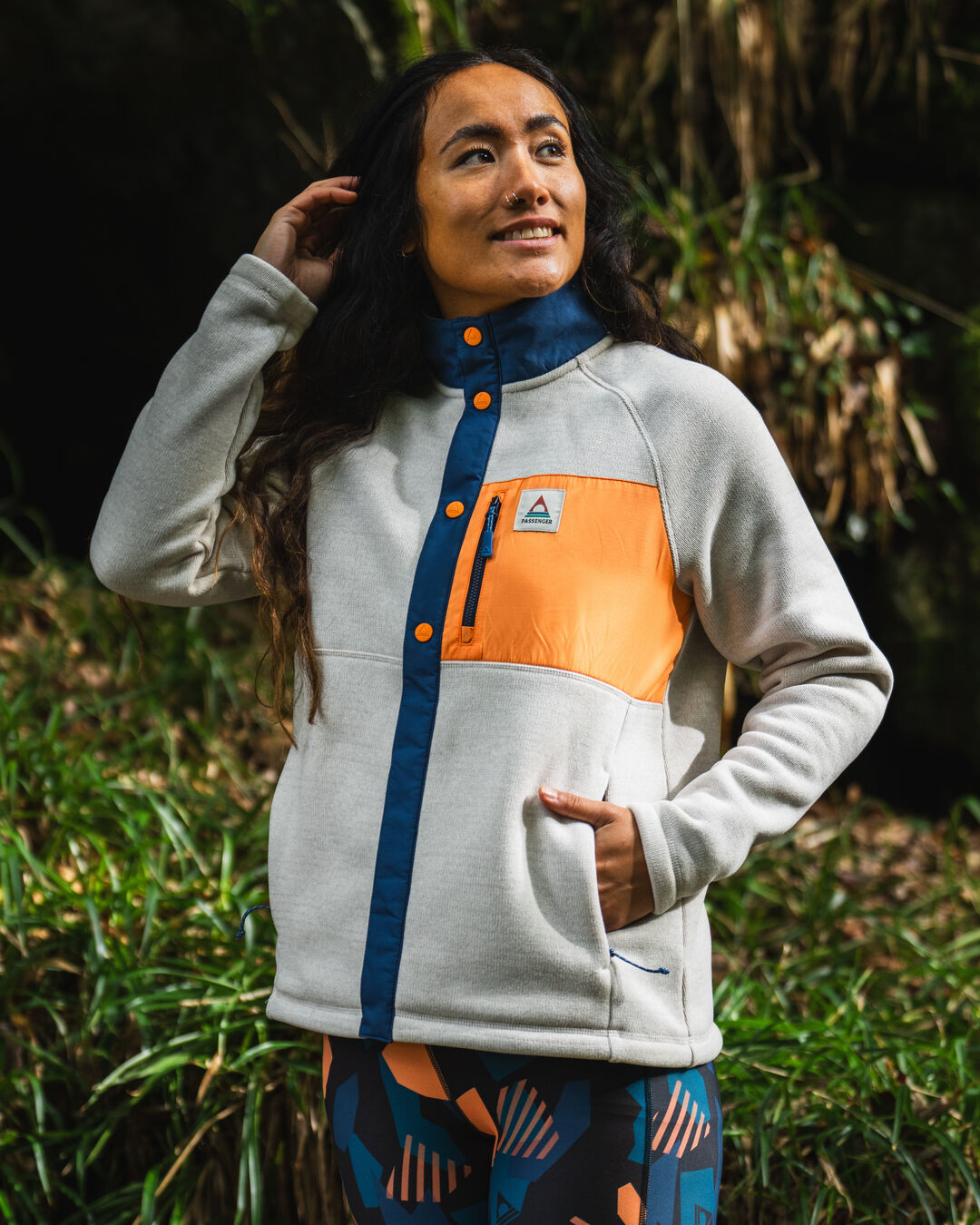 Amber Recycled Fleece - Vintage White