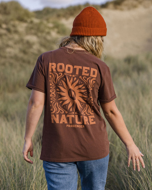 Rooted In Nature Recycled Cotton T-Shirt - Chestnut