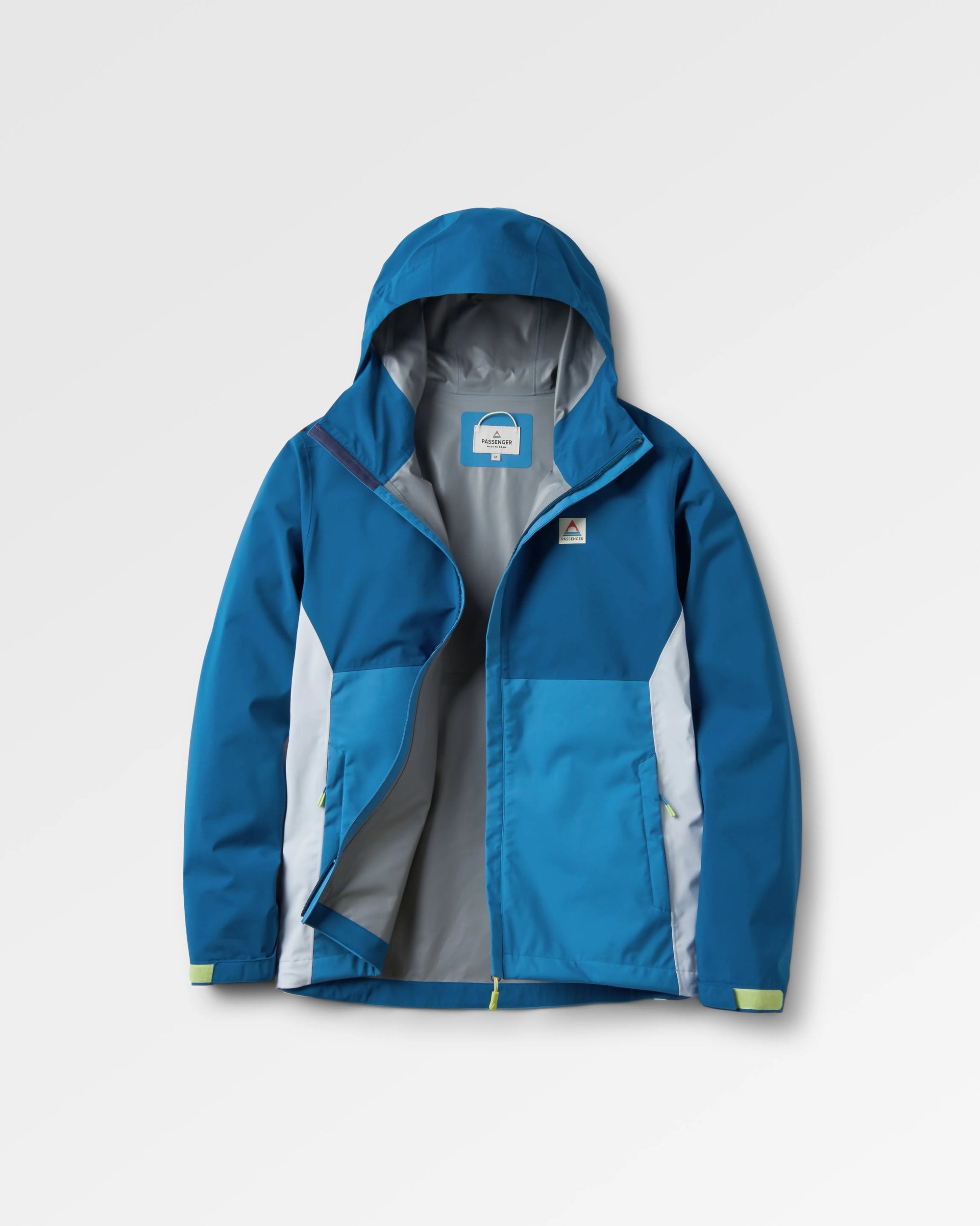 Downpour Recycled Waterproof Jacket Tidal Blue Blue Steel Passenger