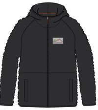 Hide_North Coast Full Zip Recycled Sherpa Fleece - Black