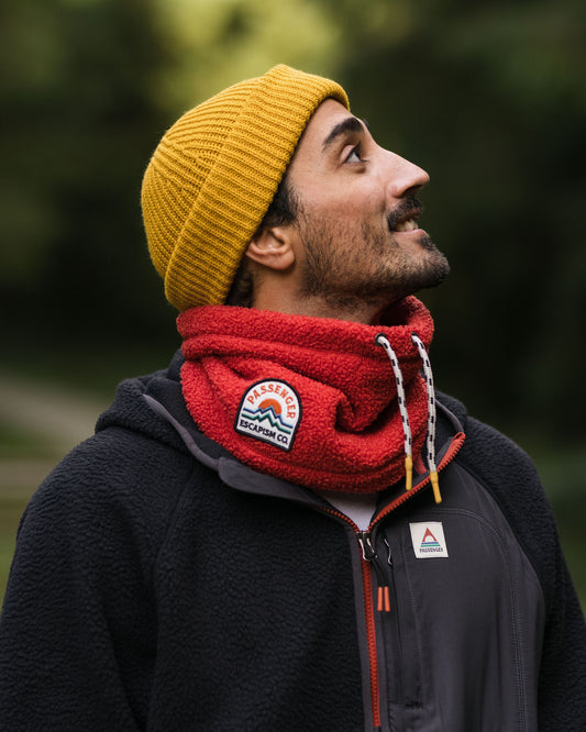 Male_Mulled Recycled Sherpa Fleece Snood - Cardinal