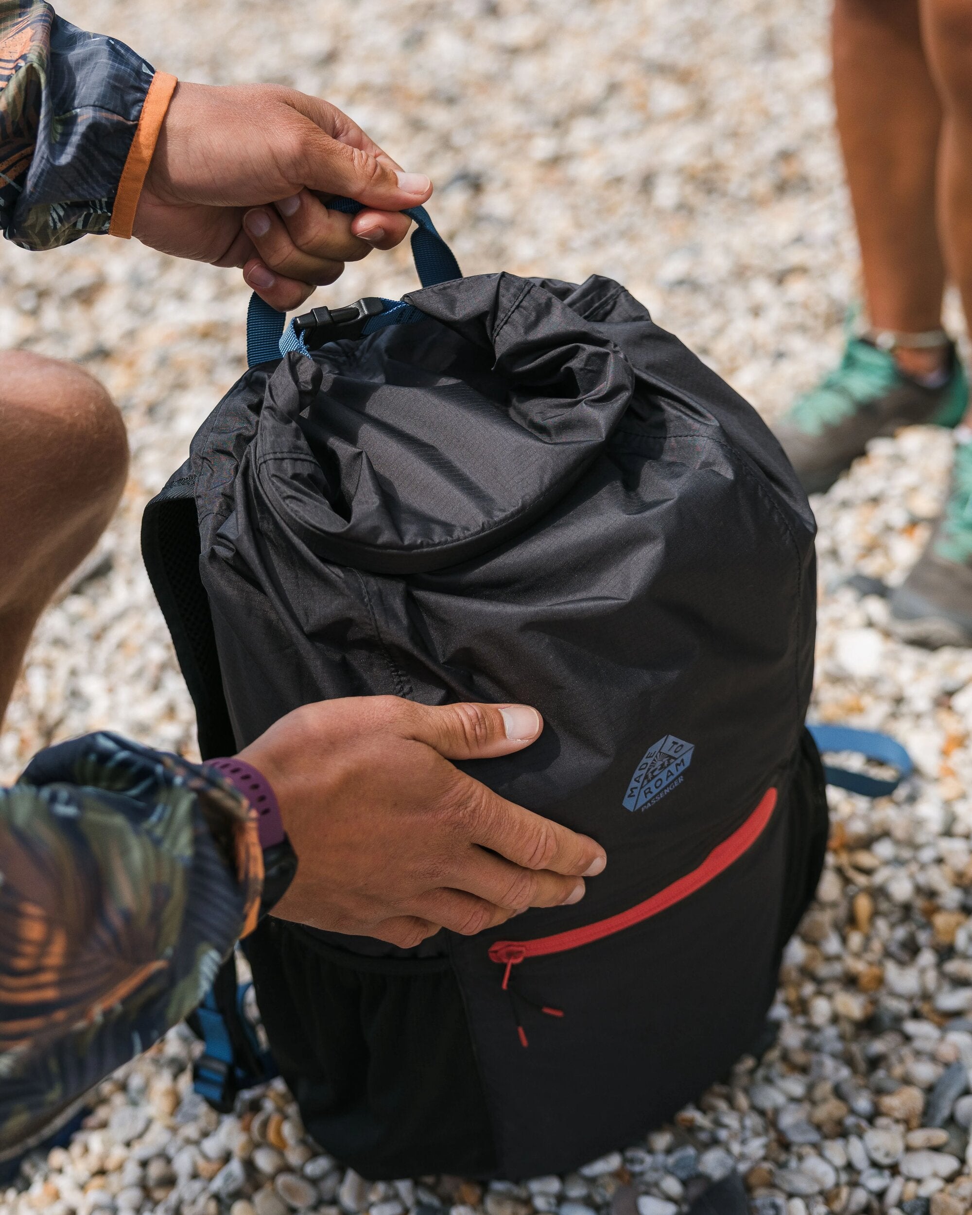 Trail Light Recycled Packable Backpack Black