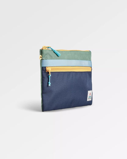 Essentials Recycled Pouch - Green/Blue/Navy