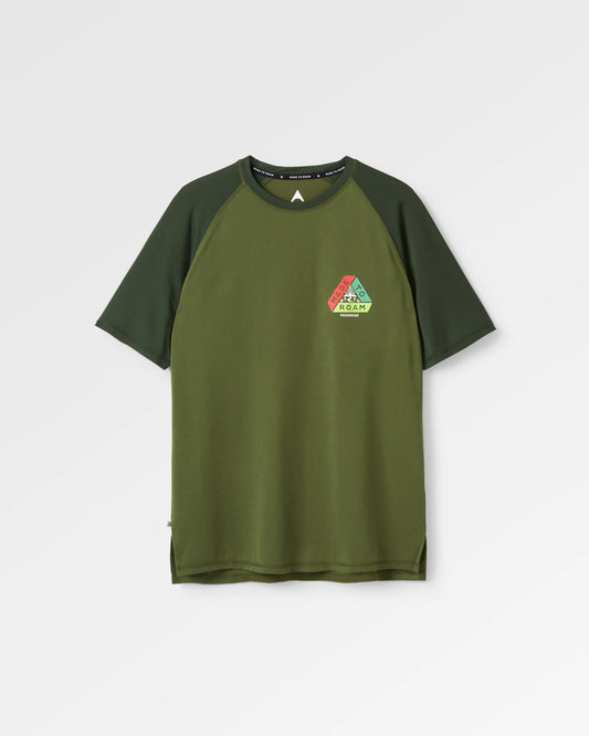Dawn To Dusk Recycled Active T-shirt - Khaki