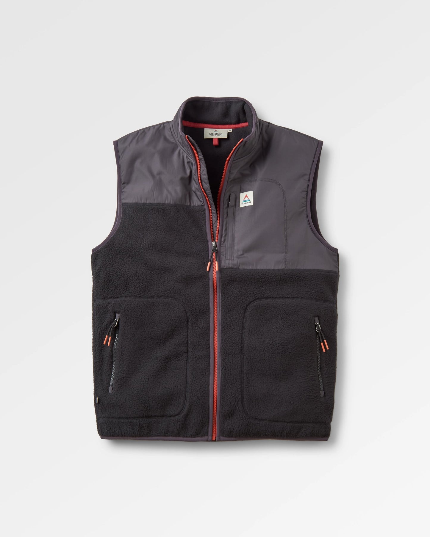 Offgrid Recycled Sherpa Fleece Vest - Black