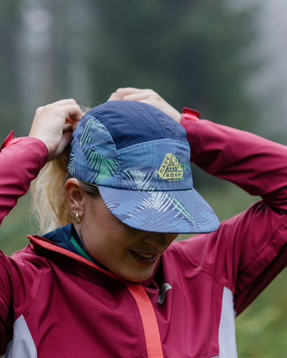 Womens_Emerge 5 Panel Trail Cap - Palm Camo Moonlight