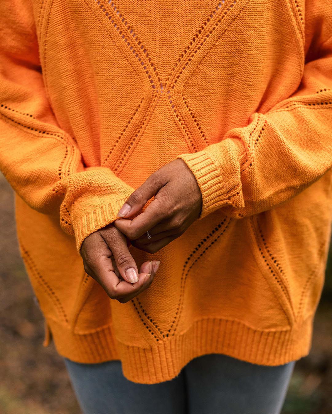 Apricot oversized jumper shop