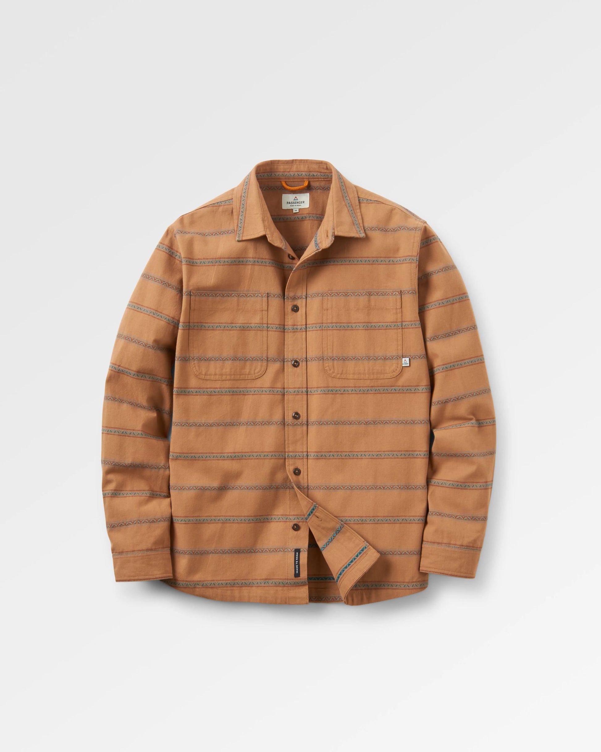 Backcountry Stripe Shirt - Toffee Jacquard