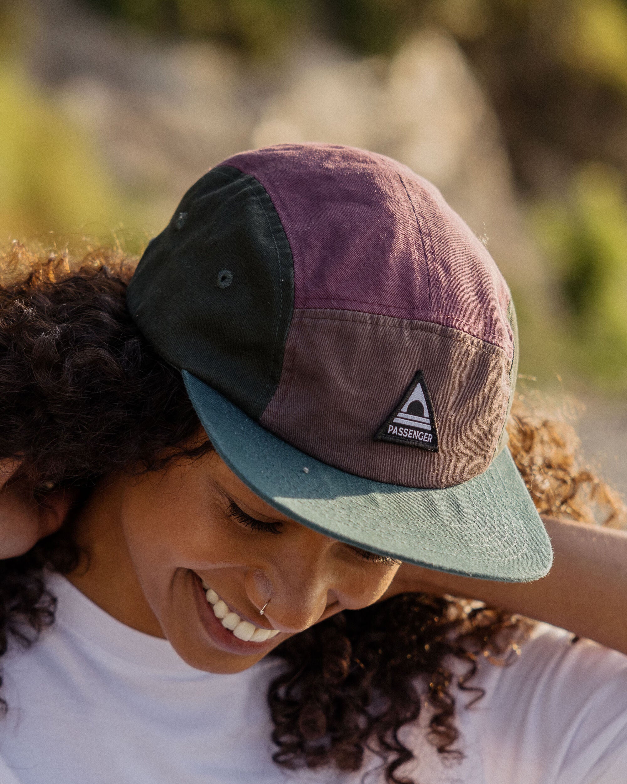 Fixie Recycled 5 Panel Hat Grape Multi