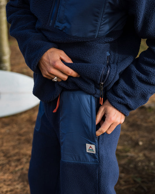 Offgrid Recycled Sherpa Fleece Jogger - Rich Navy