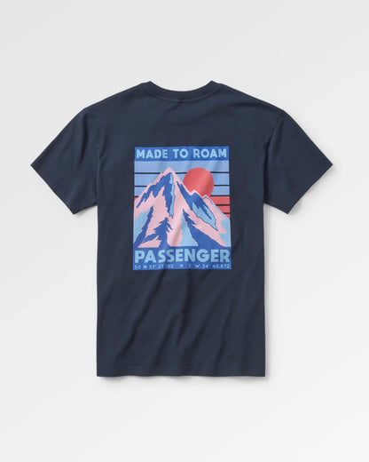 Distance Recycled Cotton T-Shirt - Deep Navy