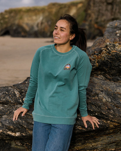 Womens_Journal Sweatshirt - Blue Sea