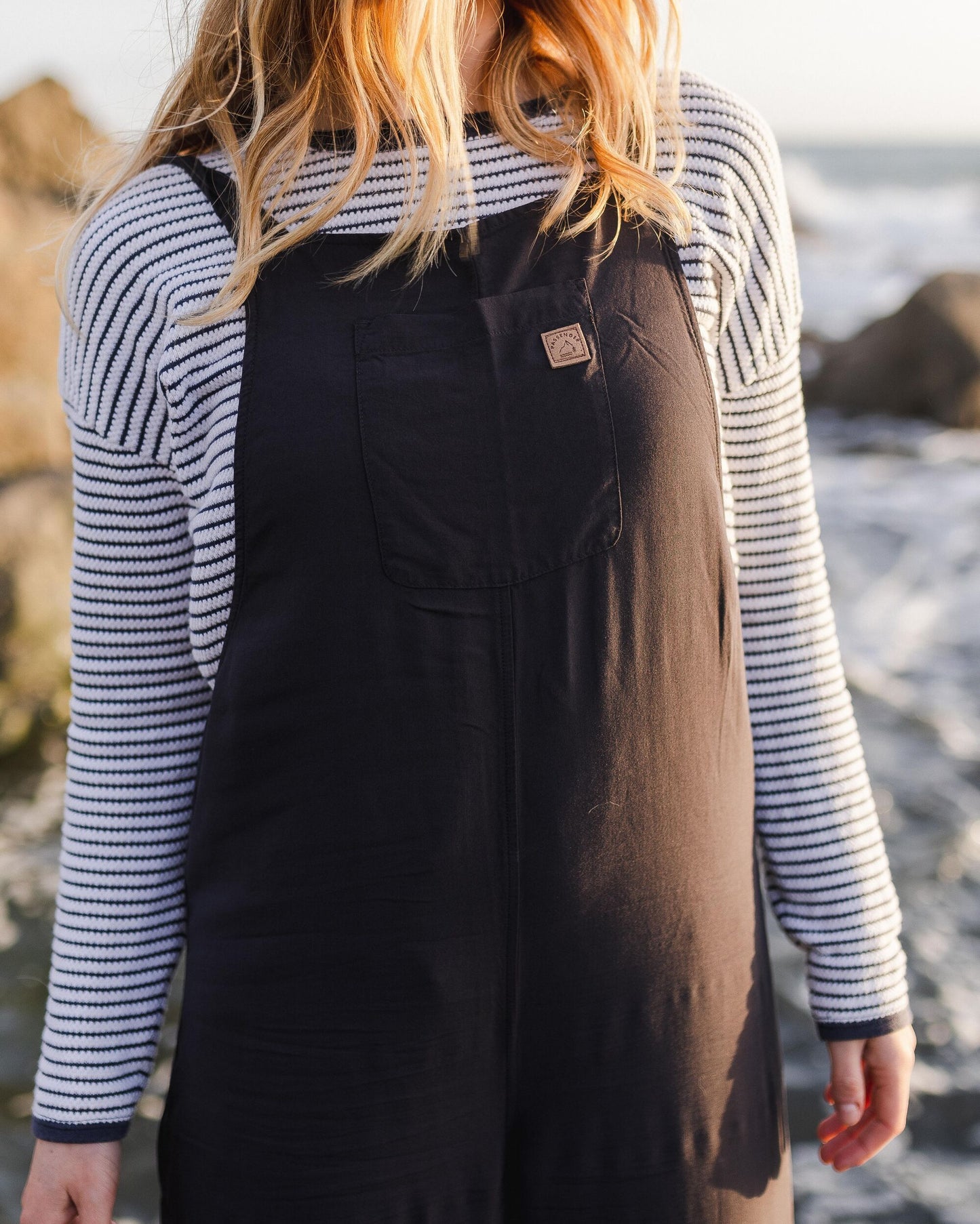 Lazy Day Dungarees - Faded Black