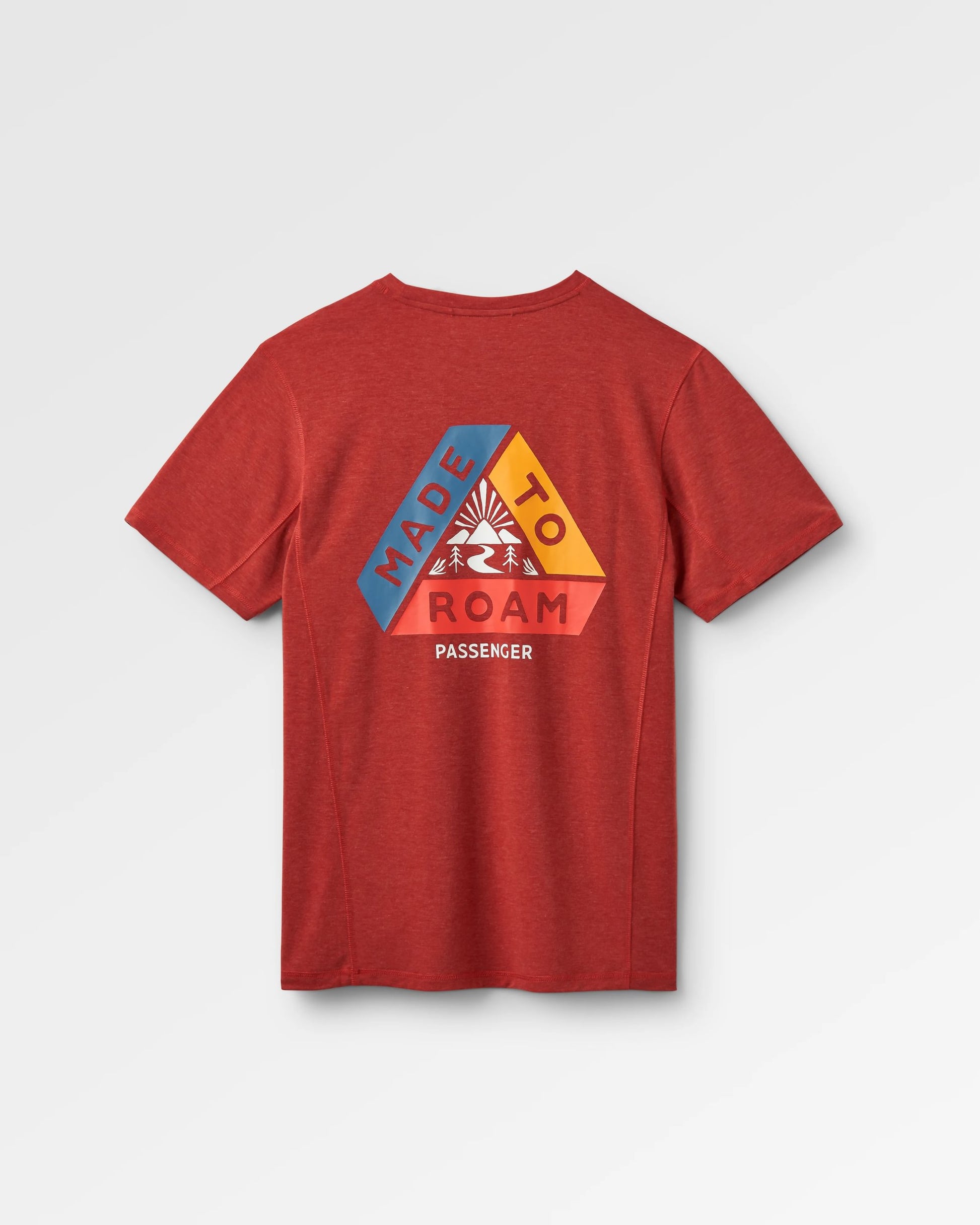 Kirkwood Textured Active T-Shirt - Red Ochre