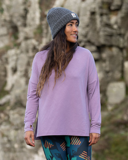 Lotus Recycled Active LS Top - Lilac