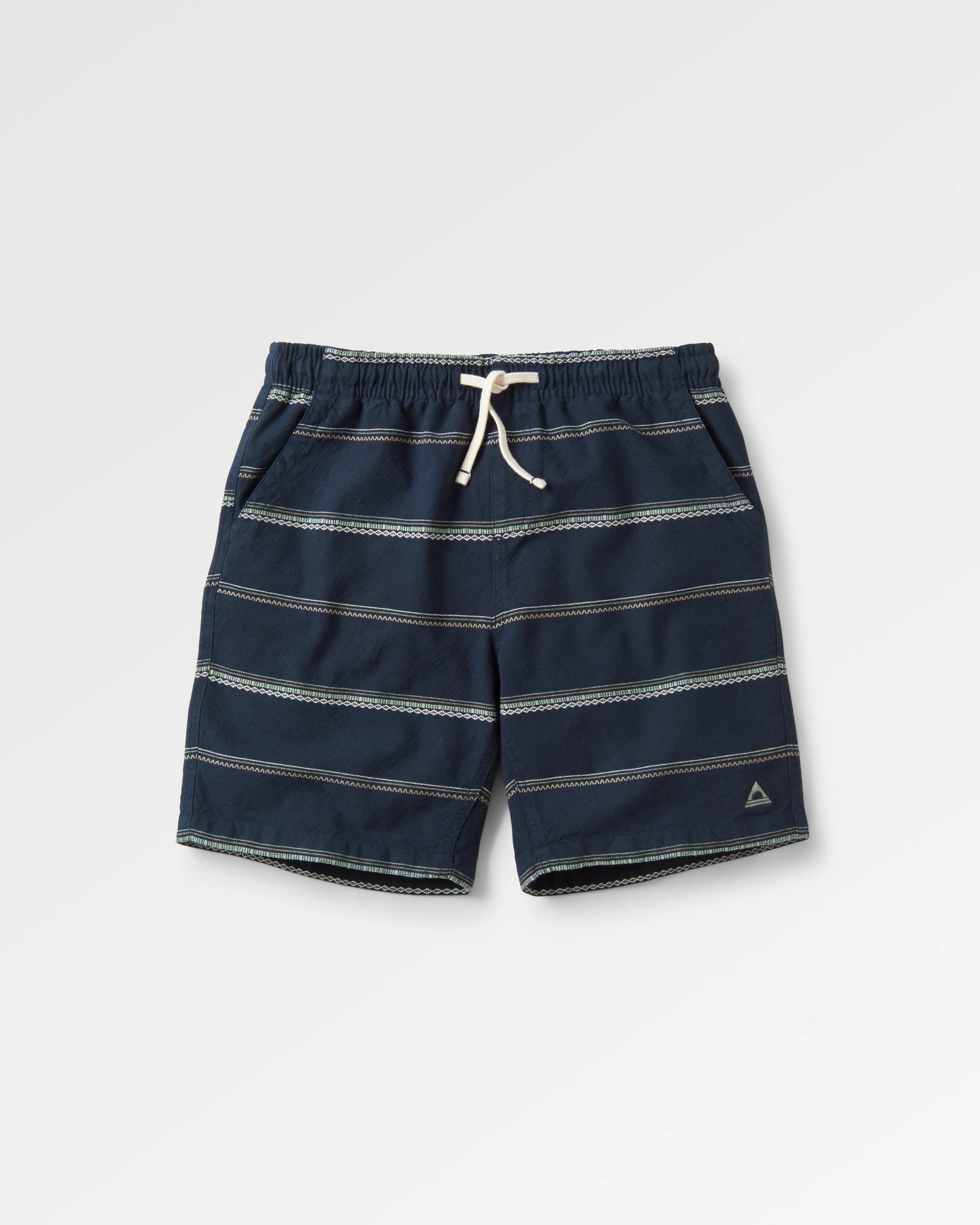 Drifter Organic Cotton Jacquard Short - Deep Navy Jacquard Stripe