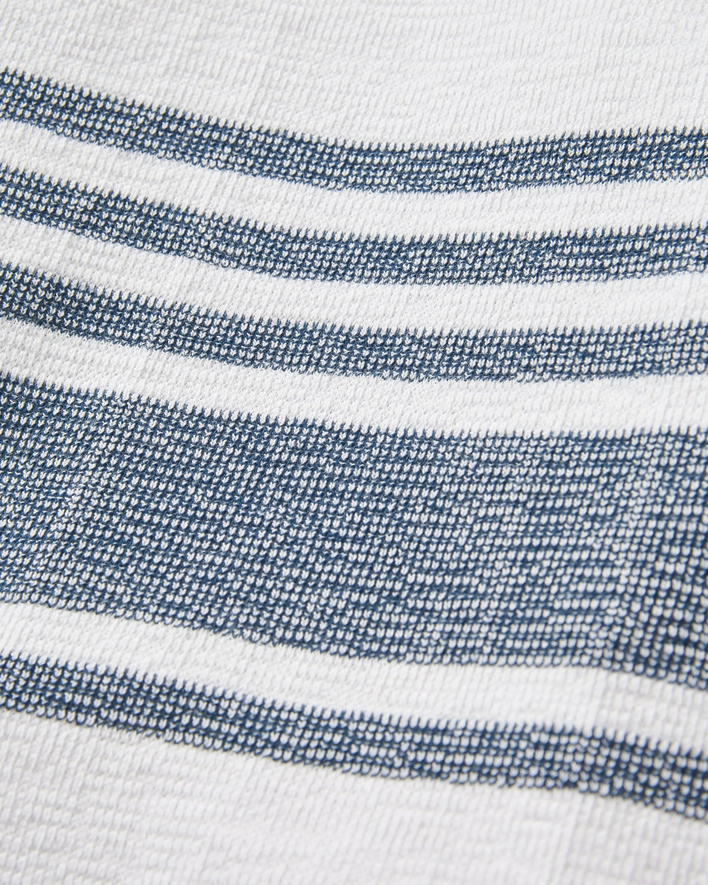 Graceful Textured LS Top - Navy Stripe