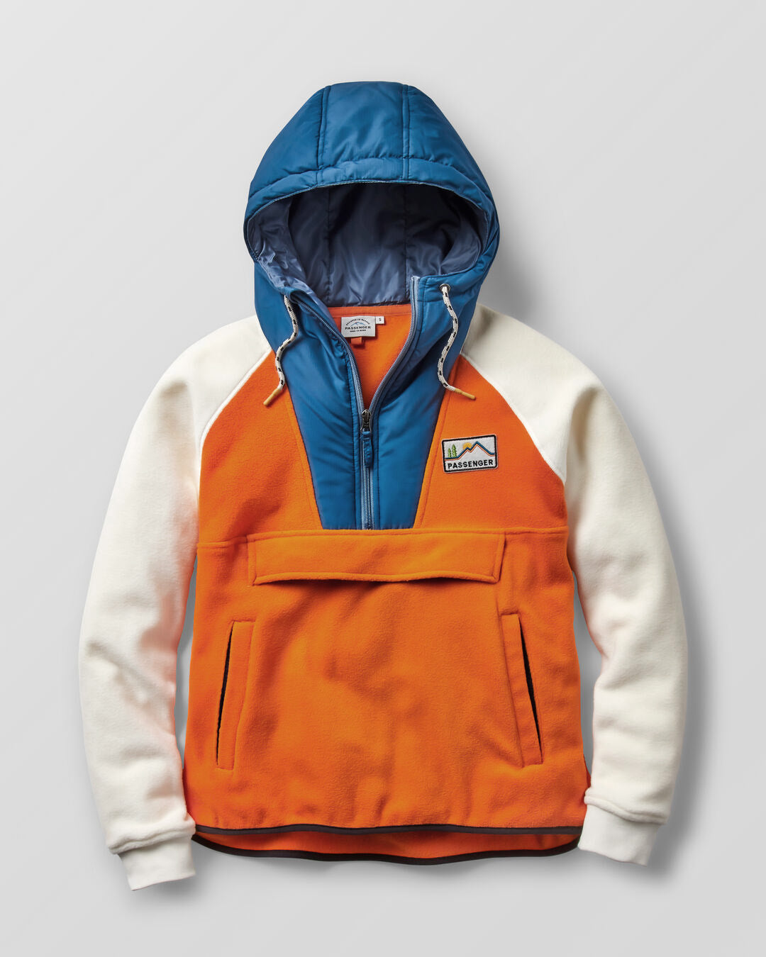 Alexander Recycled Polar Hooded Fleece Sunrise Orange Passenger