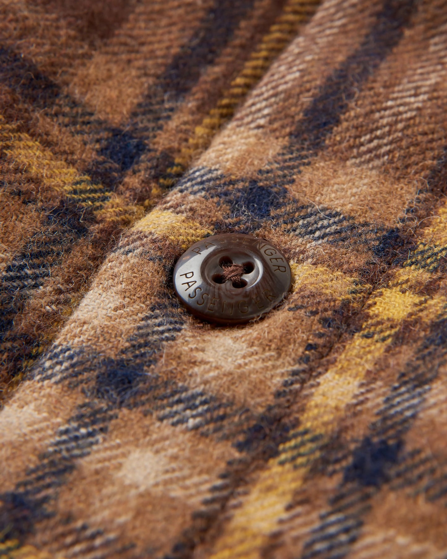 Barren Overshirt - Brown/Mustard Check