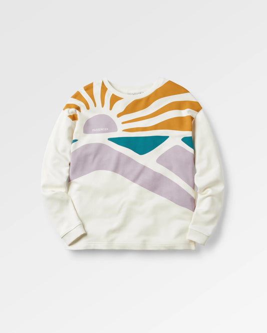 Sunsets Organic Cotton Sweatshirt - Marshmallow