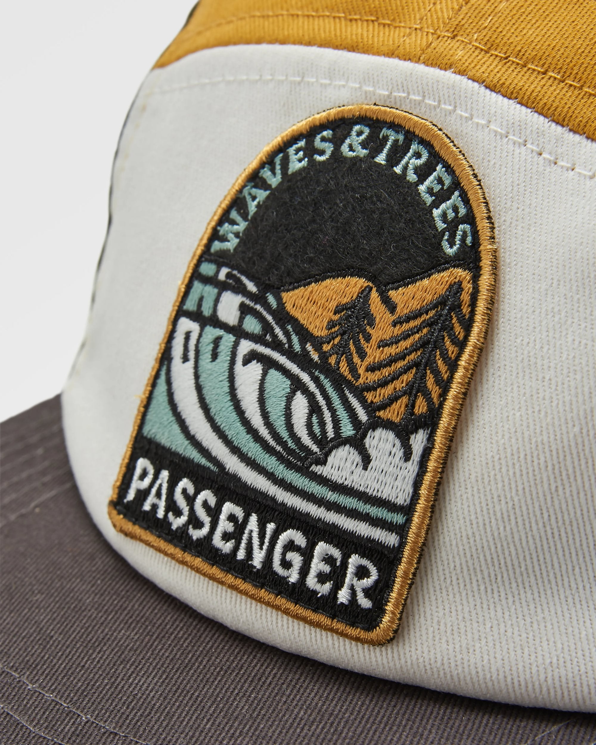 Waves & Trees Recycled 5 Panel Hat Khaki Green – Passenger