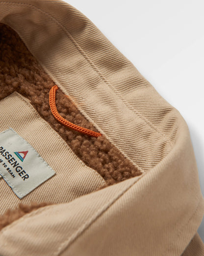 Kodiak 2.0 Sherpa Lined Cord Overshirt - Stone