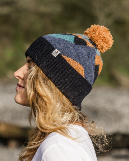 Womens_Scenic Recycled Bobble Hat - Scenic Navy