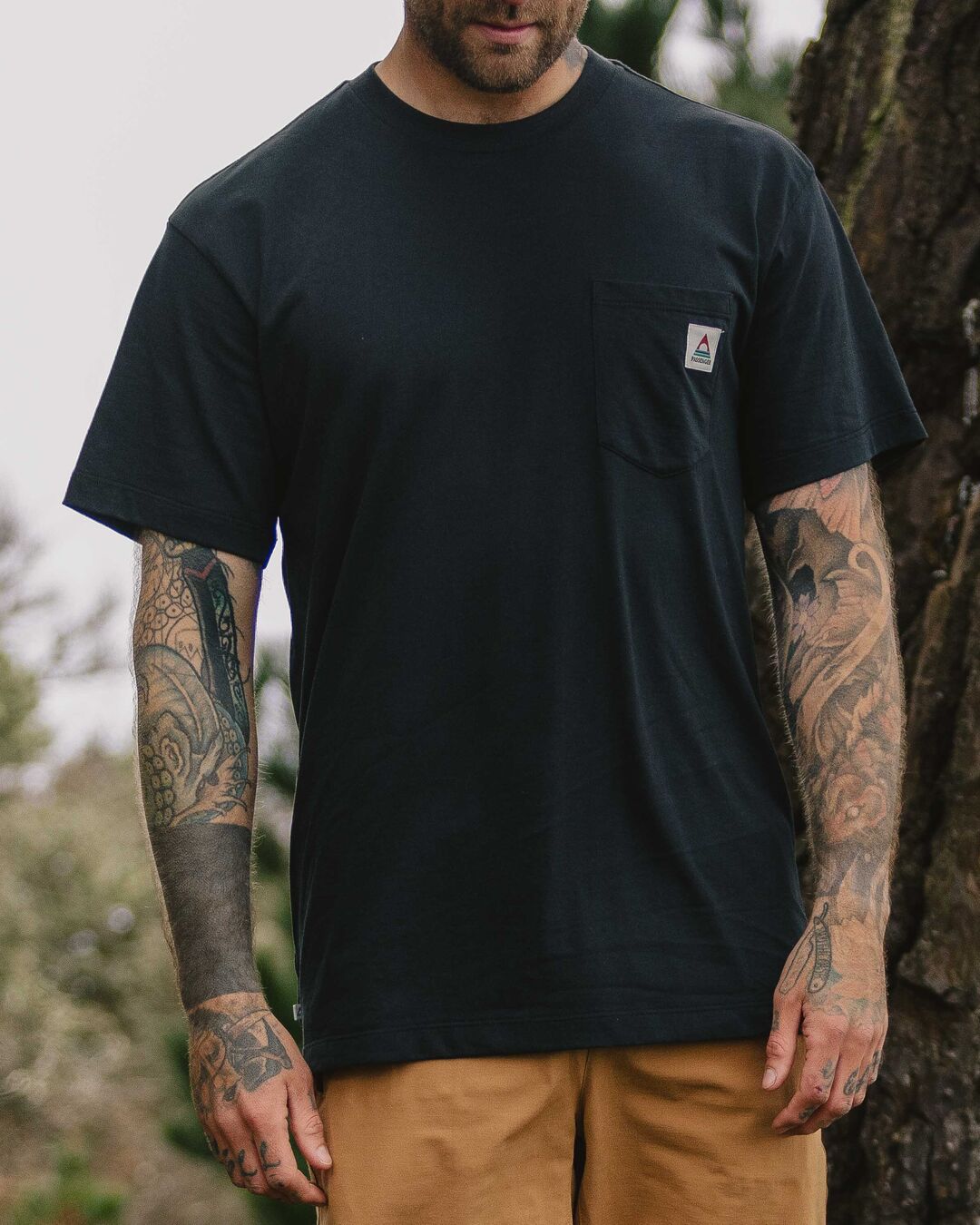 Heritage Recycled Relaxed Fit T-Shirt - Black