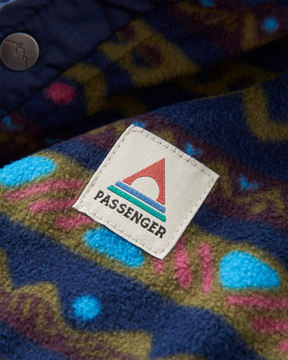 Adrift Recycled Polar Fleece - Mountain Geo Multi