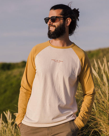 Sundown Recycled Cotton Ls T-Shirt - Mustard Gold