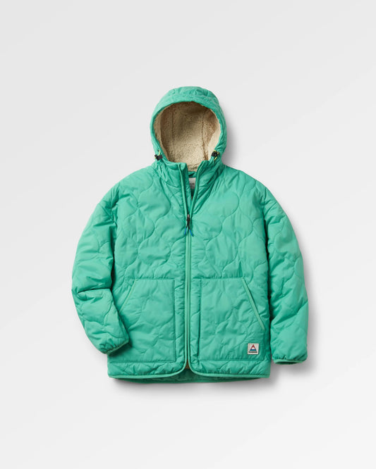 Earthy Recycled Sherpa Lined Insulated Jacket - Green Spruce
