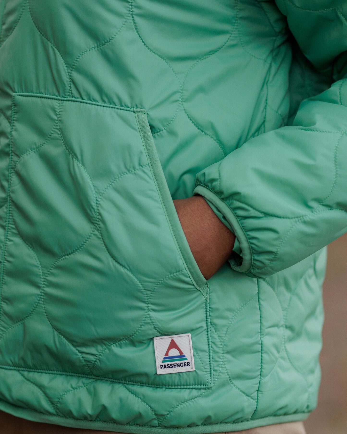 Earthy Recycled Sherpa Lined Insulated Jacket - Green Spruce