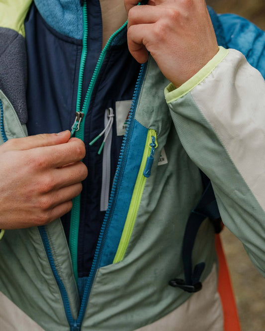 Daybreak Lite Recycled Insulated Jacket - Pistachio/Blue Steel