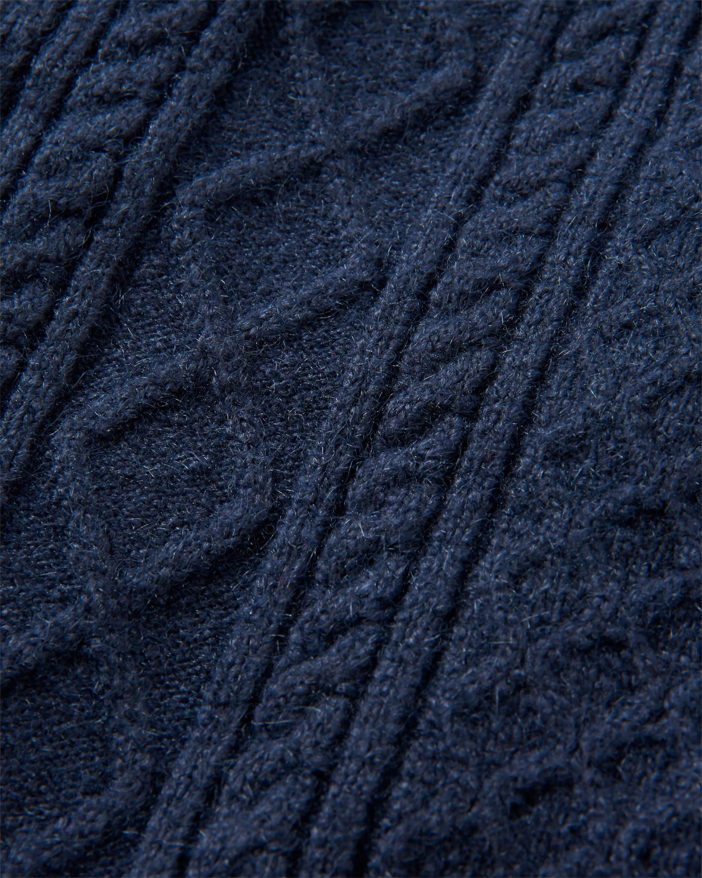 Sandbar Cable Knitted Jumper - Rich Navy