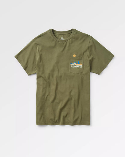 Branch Out Recycled Cotton T-Shirt - Khaki