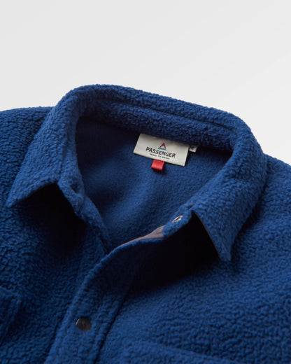 Backcountry Recycled Sherpa Fleece Shirt - Rich Navy